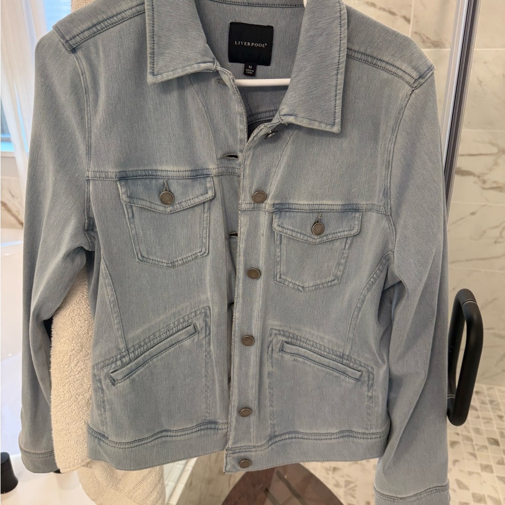 Liverpool Light Blue Jean Jacket for Women